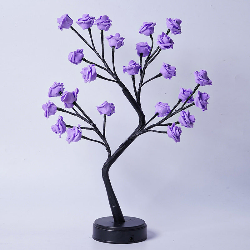 Rose Flowers Twinkling Tree Lamp