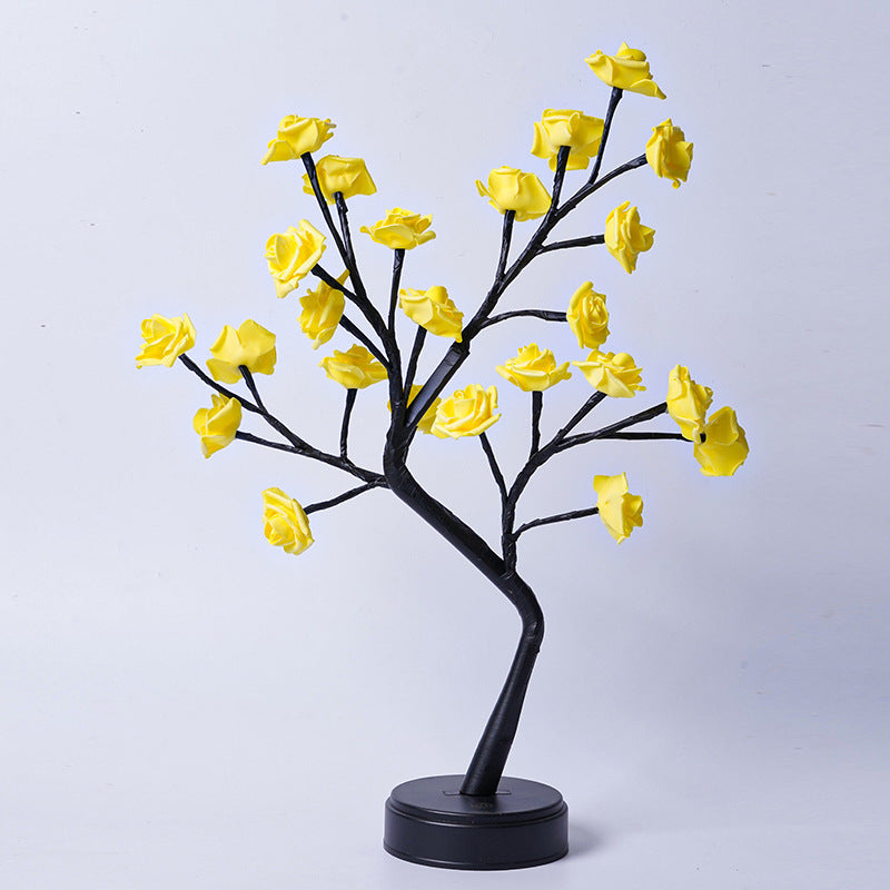 Rose Flowers Twinkling Tree Lamp